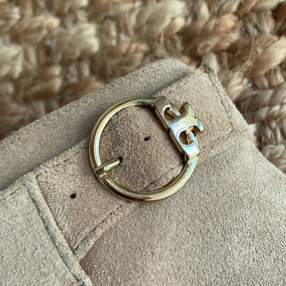 New: Tory Burch Sophia 65mm Suede Bootie. Size 8.5